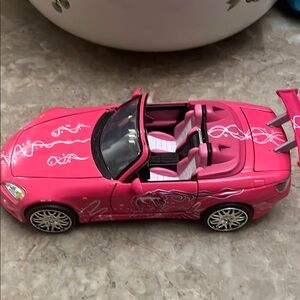 Pink Convertible Toy Car